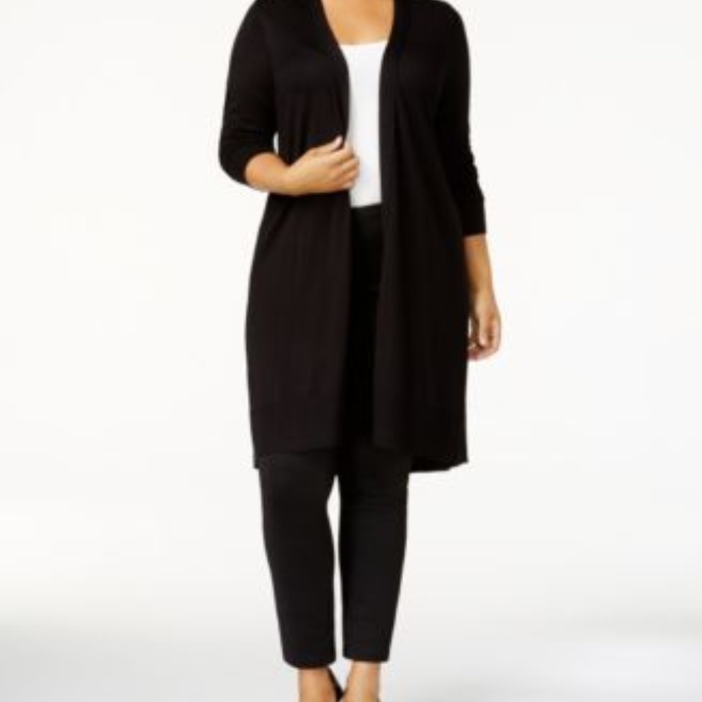 Duster Cardigan - DEEP BLACK